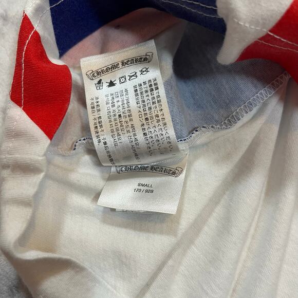 Authentic Chrome Hearts Union Jack UK Flag Logo Tee S - Picture 8 of 9